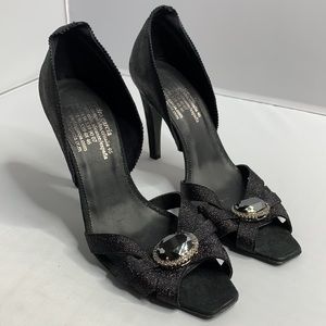 Pedro Garcia Black Swarovski crystal Heels (bs2)
